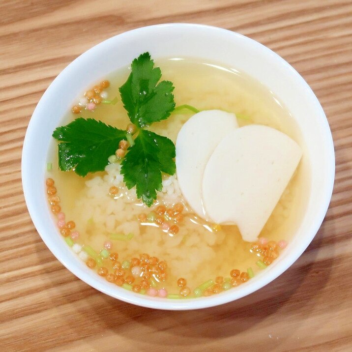 出汁パックでだし茶漬け
